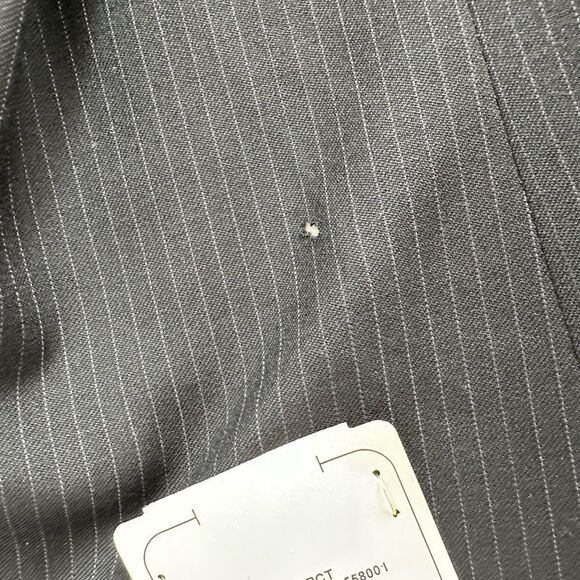 🆕Concepts By Claiborne Men’s Black Pinstripe Blazer Jacket - Picture 13 of 14